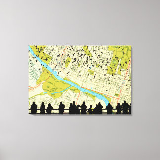 Impressão Em Tela Ponte do Congresso Austin Bats voando