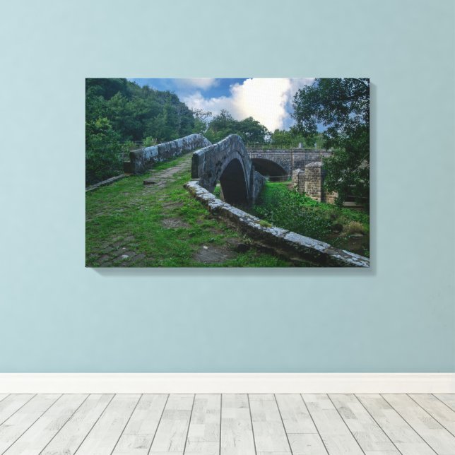 Impressão Em Tela Ponte do Mendigo, Glaisdale (Insitu(piso de madeira))