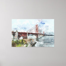 Impressão Em Tela Ponte Estadual ouro São Francisco