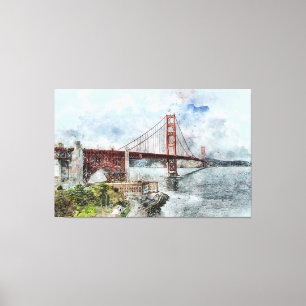 Impressão Em Tela Ponte Estadual ouro São Francisco