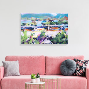 Impressão Em Tela Ponte Harvey Taylor / Artista Larry Lerew