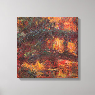 Impressão Em Tela Ponte Japonesa - Claude Monet - c1920