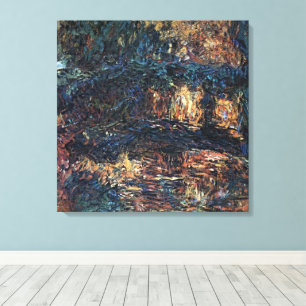 Impressão Em Tela Ponte Japonesa de Claude Monet, Arte Fino Antigo