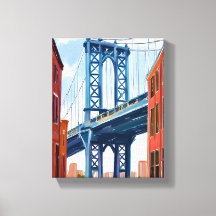Ponte Manhattan Nova York Pintura