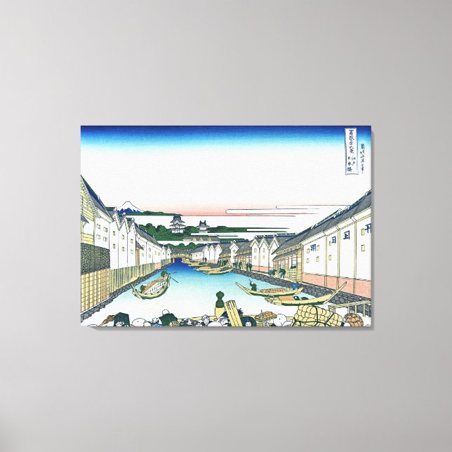 Impressão Em Tela Ponte Nihonbashi em Edo (Frente)