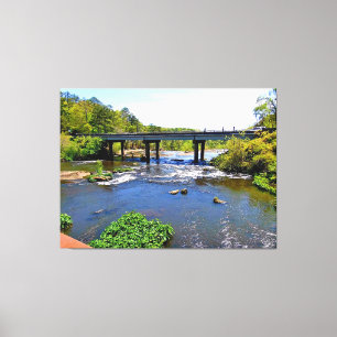 Impressão Em Tela Ponte Riberinha Panorâmica