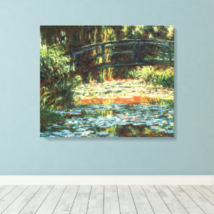 Impressão Em Tela Ponte sobre a Lagoa de Nenúfares por Claude Monet
