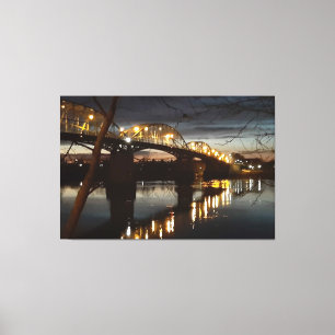 Impressão Em Tela Ponte sobre o rio Danúbio.