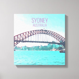 Impressão Em Tela Ponte Sydney Harbor viagem moderna