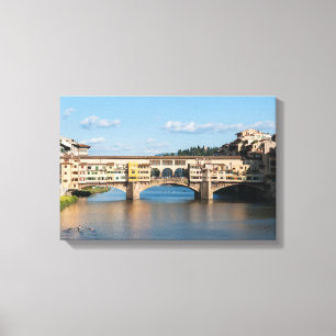 Impressão Em Tela Ponte Vecchio ponte antigo - Florença, Itália