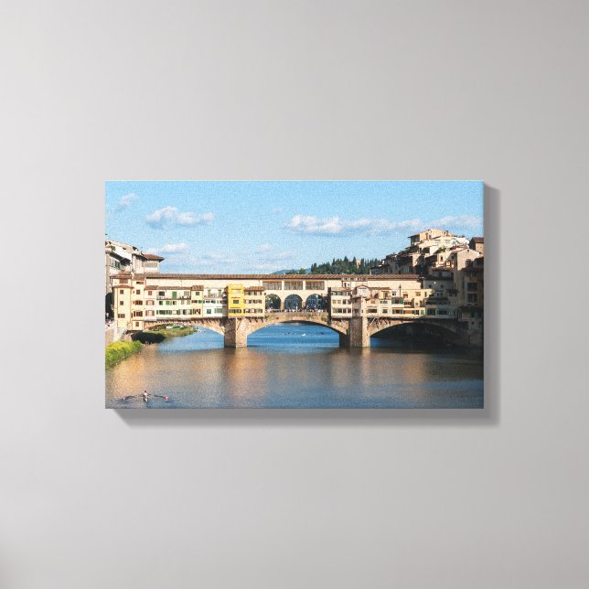 Impressão Em Tela Ponte Vecchio — Ponte velha - Florença, Itália (Frente)