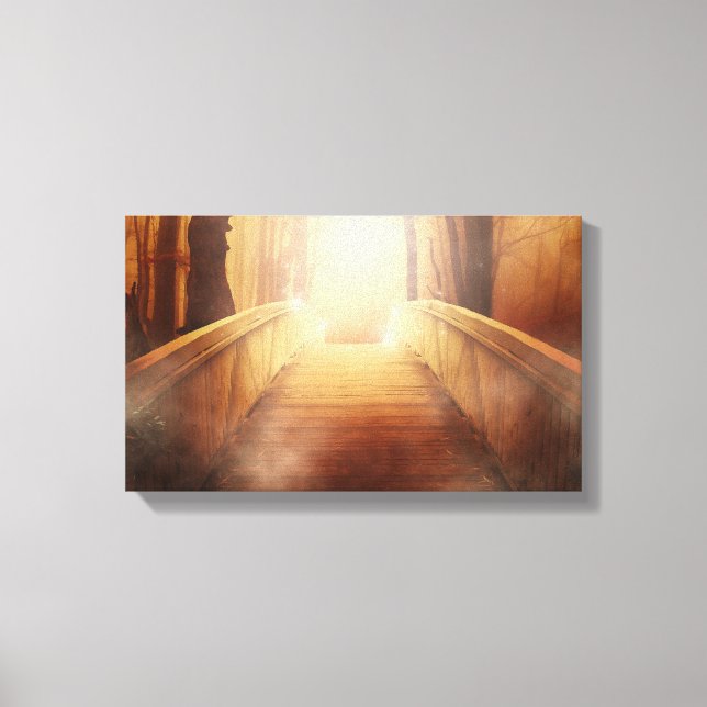 Impressão Em Tela Ponte | Zazzle_Growth. (Frente)