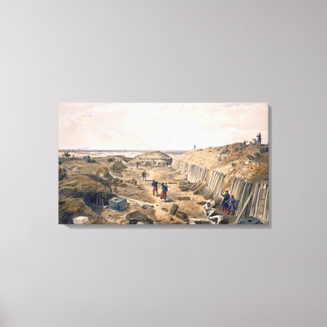 Impressão Em Tela Ponto da Basção du Mat, placa do "Banco (Frente)