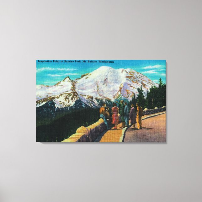 Impressão Em Tela Ponto de Inspiração no Sunrise Park (Frente)