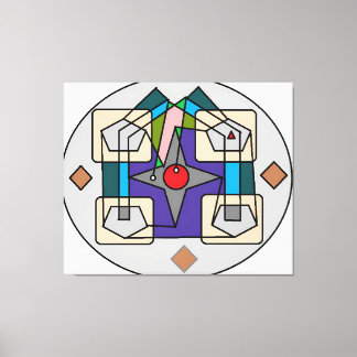 Impressão Em Tela Ponto de Montagem - Estudo Nº 1: Geometria Mística