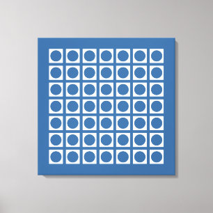 Impressão Em Tela Pontos de Grade Elegantes do Azure