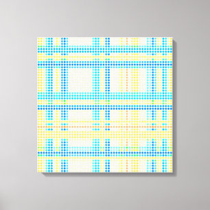 Impressão Em Tela Pontos Retrorísticos Stripes Coloridas Arco-Íris