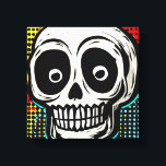 Impressão Em Tela "Pop Art Calavera: Uma Torção Contemporânea<br><div class="desc">Título: "Pop Art Calavera: A Contemporânea Twist" Trabalho de arte de Nate Haselton Design Descrição: "Entra num mundo onde a tradição encontra a modernidade com a nossa arte de canvas dinâmica intitulada 'Pop-Art Calavera: A Contemporânea Twist'. Esta peça cativante pega o crânio de Calavera e reimagina-o através das lentes vibrantes...</div>