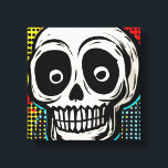 Impressão Em Tela "Pop Art Calavera: Uma Torção Contemporânea<br><div class="desc">Título: "Pop Art Calavera: A Contemporânea Twist" Trabalho de arte de Nate Haselton Design Descrição: "Entra num mundo onde a tradição encontra a modernidade com a nossa arte de canvas dinâmica intitulada 'Pop-Art Calavera: A Contemporânea Twist'. Esta peça cativante pega o crânio de Calavera e reimagina-o através das lentes vibrantes...</div>