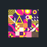 Impressão Em Tela Pop art, formas geométricas coloridas.<br><div class="desc">Padrão sem costura de forma Pop e Abstrato geométrica colorido. Papel de parede Decor do azulejo Embale o pop e a cor com formas geométricas do abstrato. Adicione um pop de cor com um padrão geométrico vibrante e abstrato. padrão, vibrante, bloco, pop, flor, ilustração, legal, abstrato, diversão, geometria, textura, geometria,...</div>