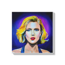 Pop Art Scarlett Johansson Retrato