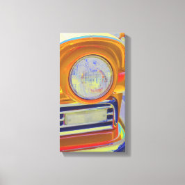 Impressão Em Tela Pop com luz de ouvido do carro clássico