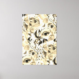 Impressão Em Tela Pop de Arte Feminina Sensual Surrealismo