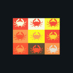 Impressão Em Tela Pop de design gráfico com caranguejos 5<br><div class="desc">Pop de design gráfico com caranguejos</div>