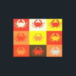 Impressão Em Tela Pop de design gráfico com caranguejos 5<br><div class="desc">Pop de design gráfico com caranguejos</div>