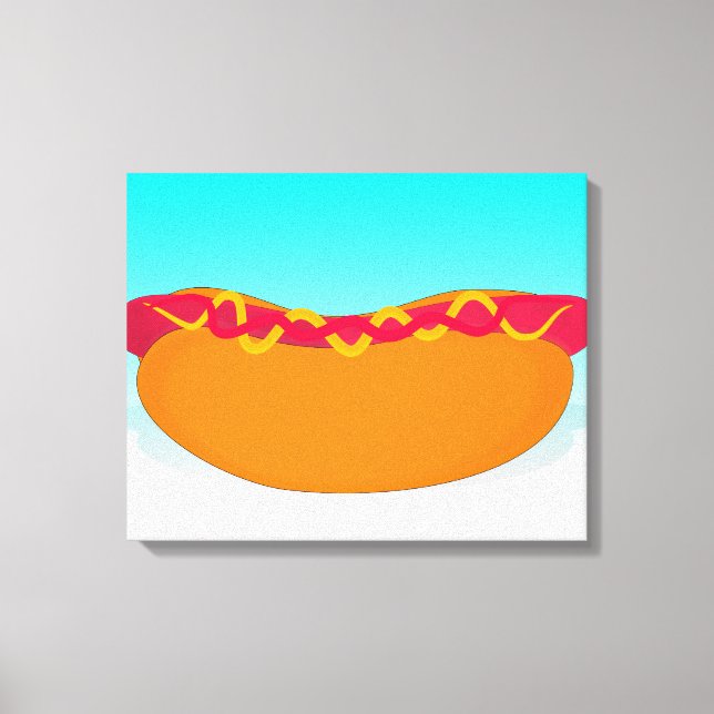 Impressão Em Tela Pop Hot Dog (Frente)
