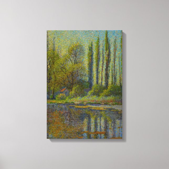 Impressão Em Tela Poplar Trees em Primavera (Utah Landscape) (Arte d (Frente)