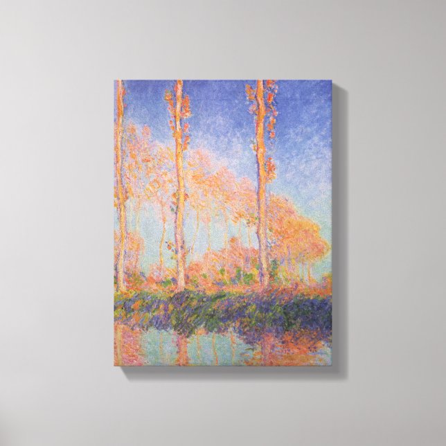 Impressão Em Tela Poplars – Pappeln, Autumn – Claude Monet, 1891 (Frente)