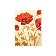 Poppies vermelhos