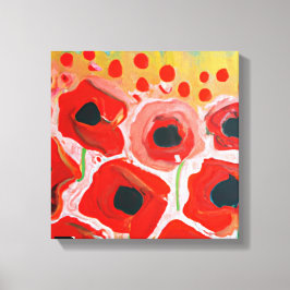 Impressão Em Tela Poppy Fields