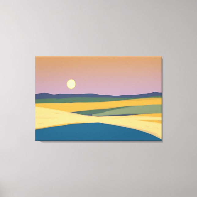 Impressão Em Tela Pôr do sol (Frente)