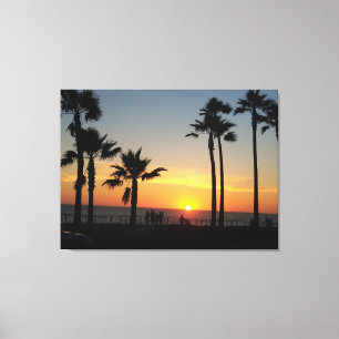 Impressão Em Tela Pôr do sol costeiro: Carlsbad, CA