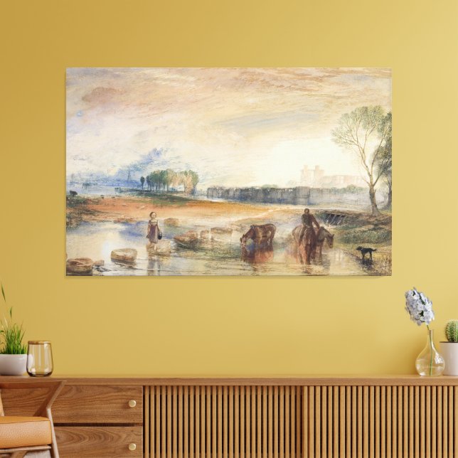 Impressão Em Tela Pôr do sol e nascer da lua (Insitu(Sala de estar))
