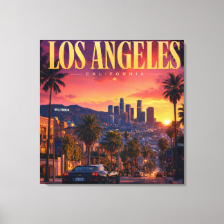 Impressão Em Tela Pôr do Sol em Los Angeles