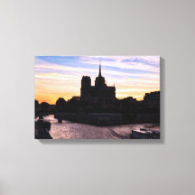 Pôr do sol em Notre Dame de Paris