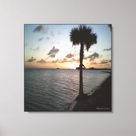 Impressão Em Tela Pôr do Sol na Praia