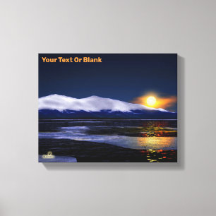 Impressão Em Tela Pôr Do Sol No Gelo