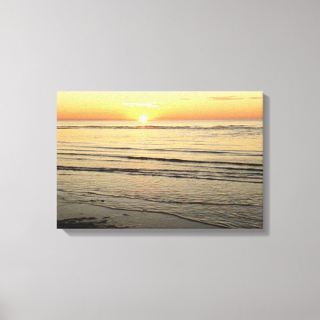 Impressão Em Tela Pôr do Sol no Oceano Cape Cod Arte de Parede Fotog (Frente)