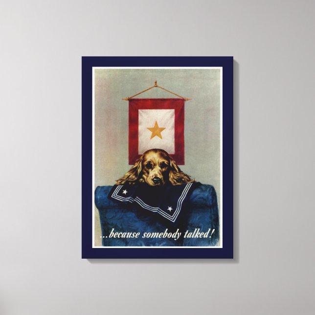 Impressão Em Tela Porque Alguém Falou (Frente)