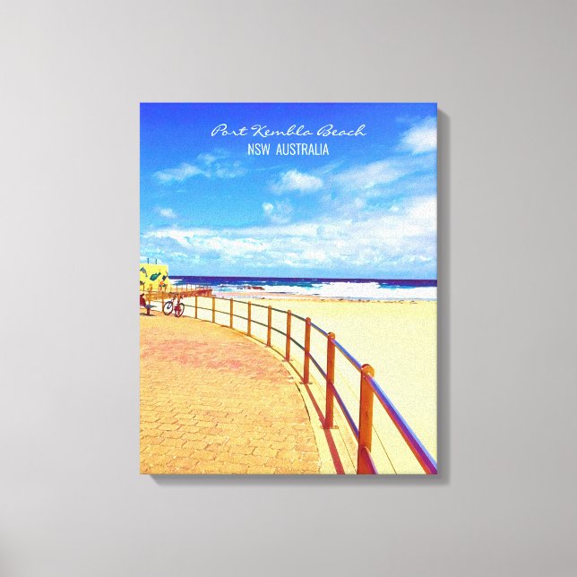 Impressão Em Tela Port Kembla Wollongong Beach NSW (Frente)