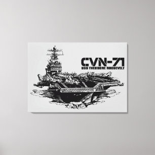 Impressão Em Tela Porta-aviões Theodore Roosevelt Wrappedcanvas