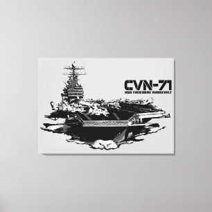 Impressão Em Tela Porta-aviões Theodore Roosevelt Wrappedcanvas