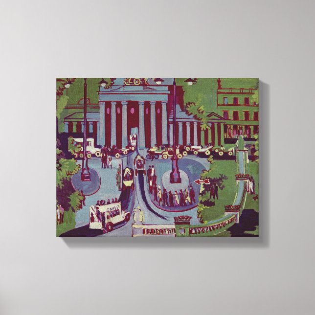 Impressão Em Tela Porta de Brandemburgo, Berlim, 1929 (Frente)