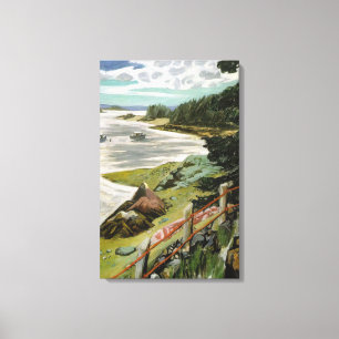 Impressão Em Tela Porta de Fairfield - CABOS VERMELHOS 1940