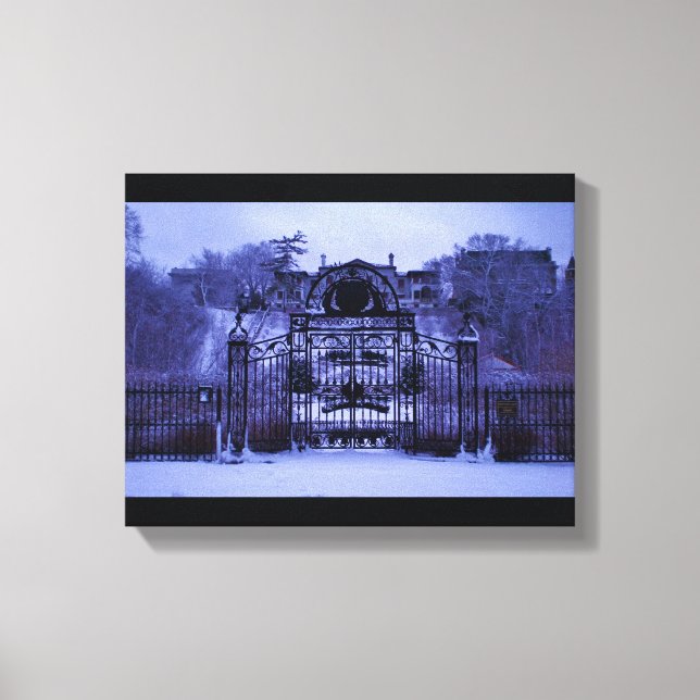 Impressão Em Tela Porta de inverno de neve (Frente)