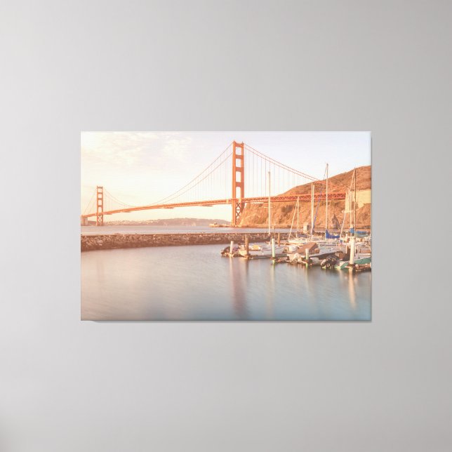 Impressão Em Tela Porta do ouro pela manhã (Frente)